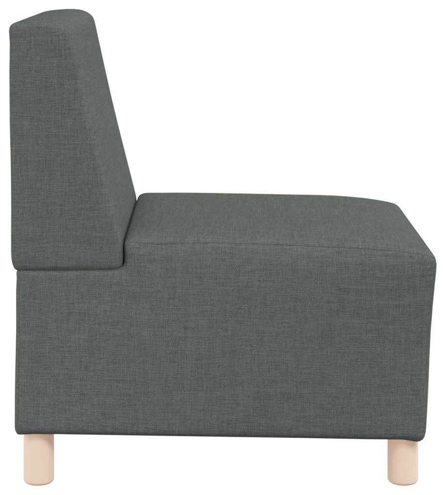 vidaXL Καθίσμα Σαλονιού 3 pcs Σκούρο γκρι 55 x 74 x 82 εκ. ύφασμα