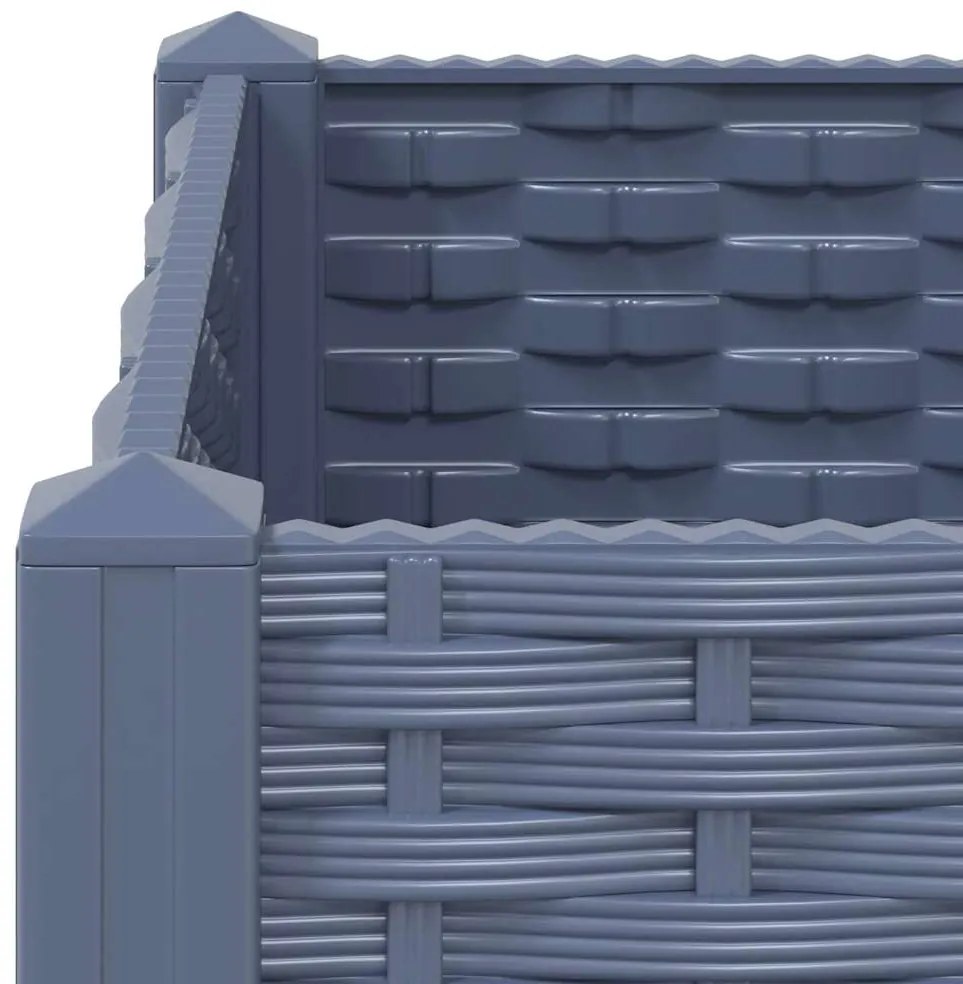 vidaXL Ζαρντινιέρα 160 x 40 x 38 εκ. από Πολυπροπυλένιο