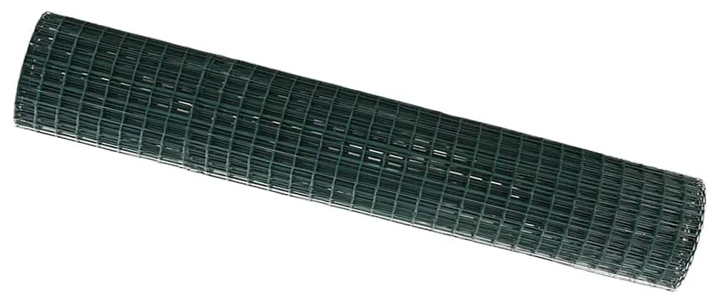 vidaXL Φράχτης Εuro Πράσινο 1.6 x 10μ Σίδηρος με επικάλυψη PVC