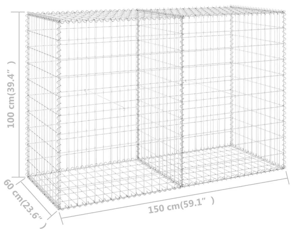 ΣΥΡΜΑΤΟΚΙΒΩΤΙΟ ΤΟΙΧΟΣ 150X60X100 ΕΚ. ΓΑΛΒΑΝ.ΧΑΛΥΒΑΣ + ΚΑΛΥΜΜΑΤΑ 147814