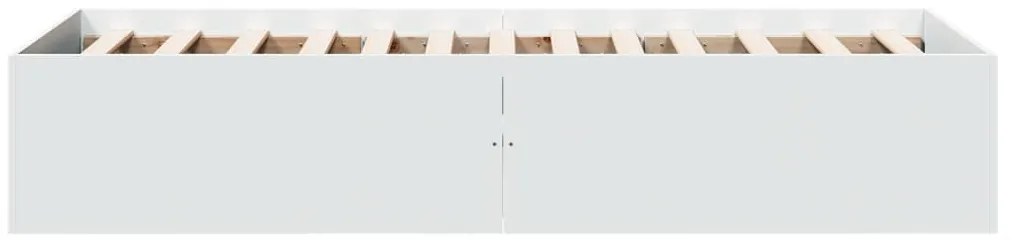 vidaXL Πλαίσιο Κρεβατιού Λευκό 90 x 190 εκ. από Επεξεργασμένο Ξύλο