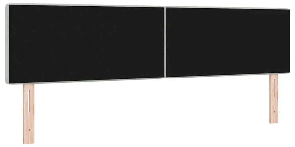 vidaXL Βελούδινο Κεφαλάρι Argyle Ανοιχτό γκρι 180 cm Βελούδο