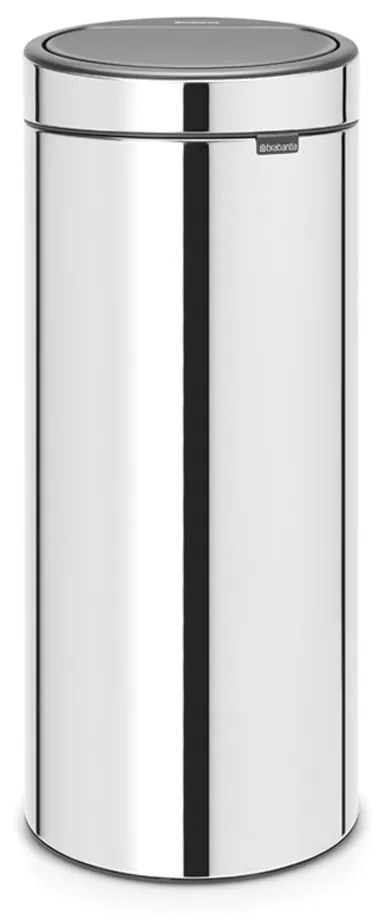 Brabantia 650010 Κάδος Απορριμμάτων Touch Bin New 30L, Brilliant Steel