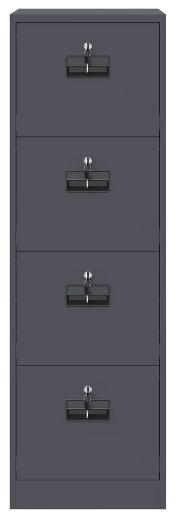 vidaXL Ντουλάπα Αρχείων με συρτάρι 2 pcs Ανθρακί 44 x 50 x 106.5 εκ