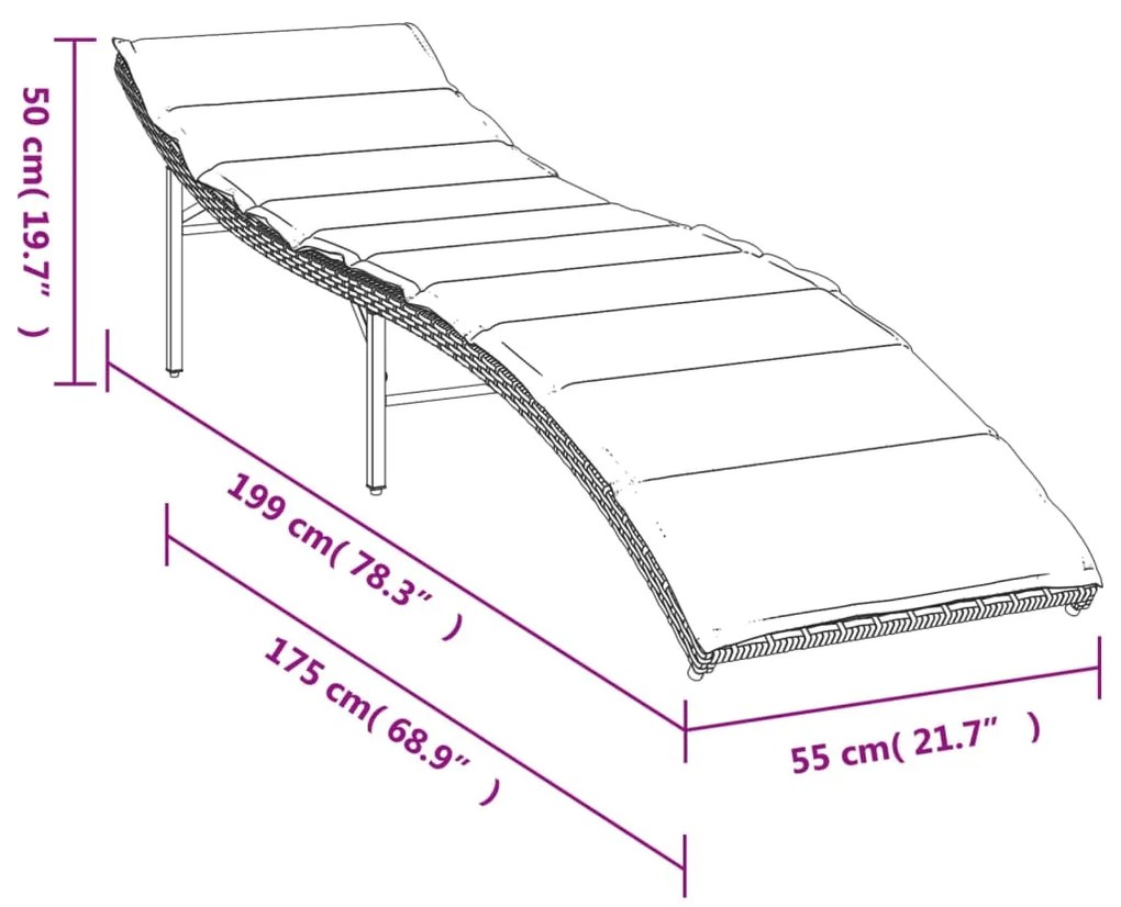 ΞΑΠΛΩΣΤΡΑ ΜΠΕΖ 55X199X50 ΕΚ. ΑΠΟ ΣΥΝΘΕΤΙΚΟ ΡΑΤΑΝ ΜΕ ΜΑΞΙΛΑΡΙ 368249