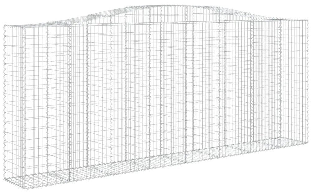 vidaXL Συρματοκιβώτια Τοξωτά 6 τεμ. 400x50x160/180 εκ. Γαλβαν. Ατσάλι