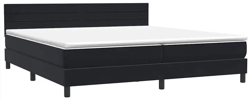 ΚΡΕΒΑΤΙ BOXSPRING ΜΕ ΣΤΡΩΜΑ ΜΑΥΡΟ 200X210 ΕΚ. ΒΕΛΟΥΔΙΝΟ 3316325