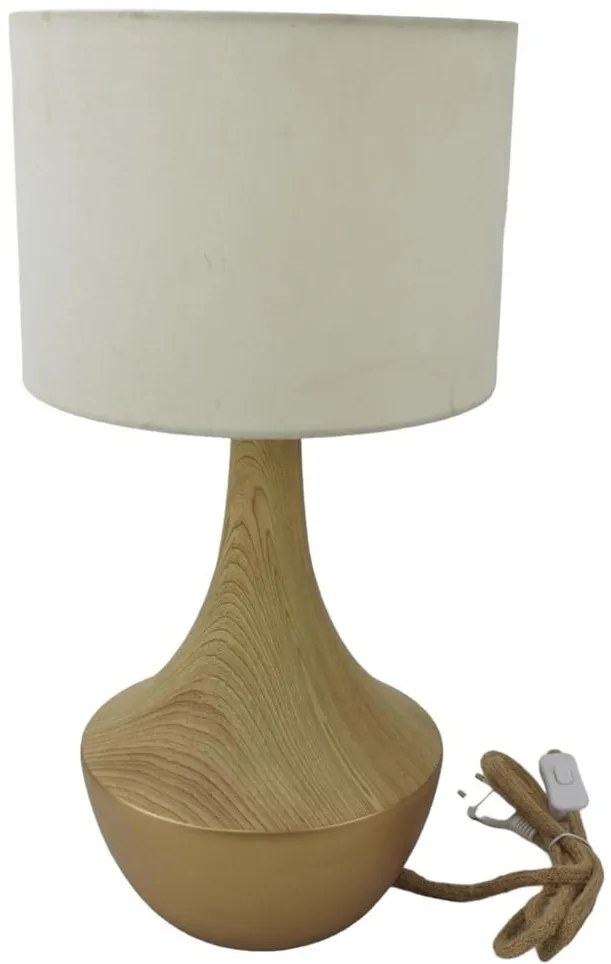 Λαμπατέρ Επιτραπέζιο 51cm LT3303/GOLD-WALNUT - Oriana Ferelli®