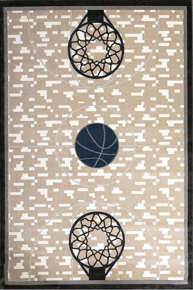 Χαλί Vagio Goal A156ACD Beige-Grey Ezzo 133X190cm