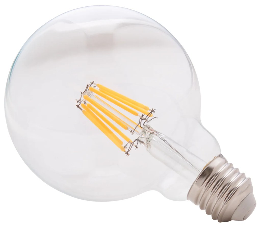 ΛΑΜΠΤΗΡΑΣ GLOBO LED FILAMENT 8W E27 3000K ΔΙΑΦΑΝΟΣ DIMMABLE HM4050.01 - 3000K - HM4050.01