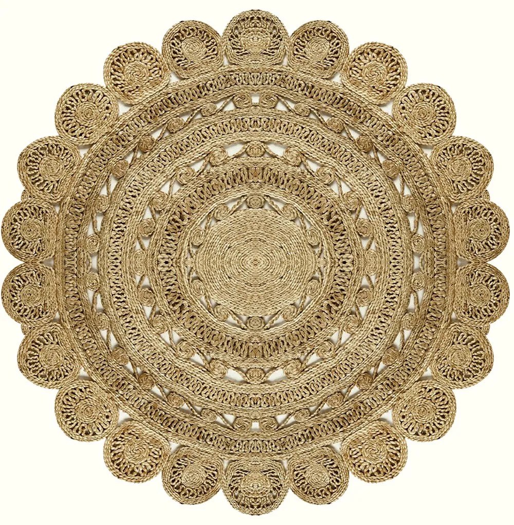 Χαλί Aln600139Kr17 905ANR1854 Cream Conceptum Hypnose 100X100cm Round
