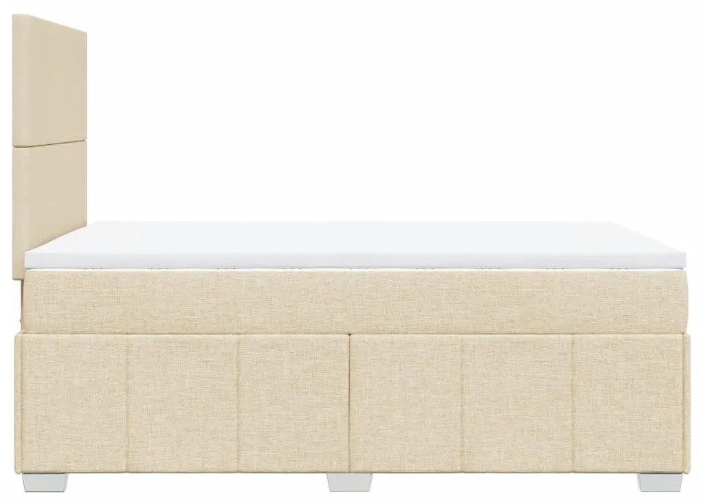 ΚΡΕΒΑΤΙ BOXSPRING ΜΕ ΣΤΡΩΜΑ ΚΡΕΜ 120X200 ΕΚ. ΥΦΑΣΜΑΤΙΝΟ 3291633