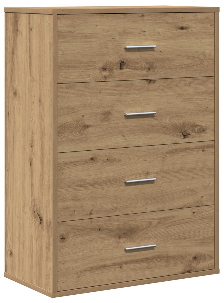 vidaXL Πλαϊνό γραφείο artisan δρυς 60 x 31 x 84 εκ Επεξεργασμένο ξύλο