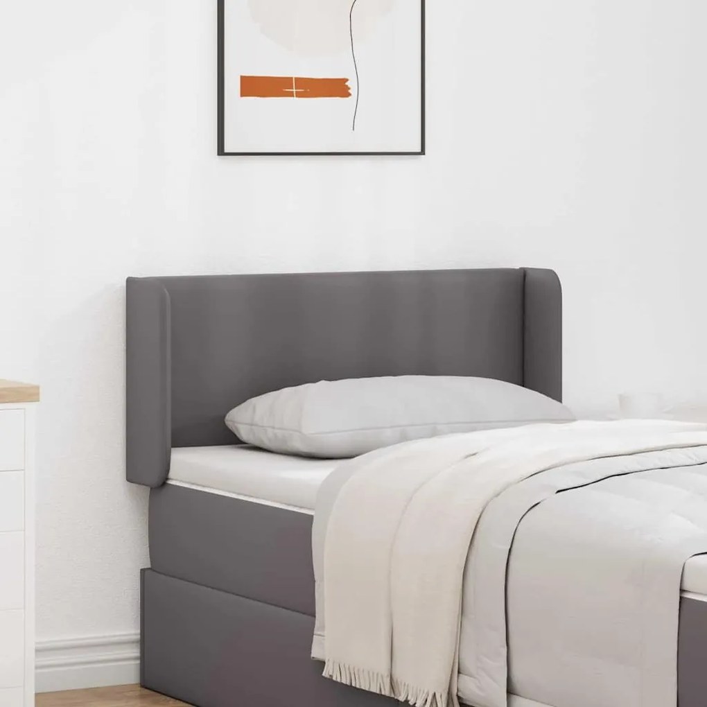 Αυτιά Κεφαλής 2 pcs Γκρι 40 x 16 x 5 εκ. Τεχνητό δέρμα