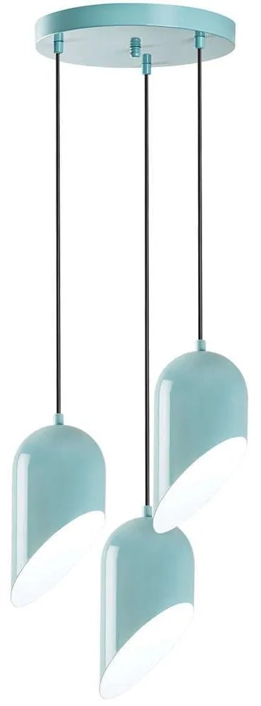 Φωτιστικό Οροφής Kesik 892OPV2079 Φ40x121cm 3xE27 40W Turquoise Opviq