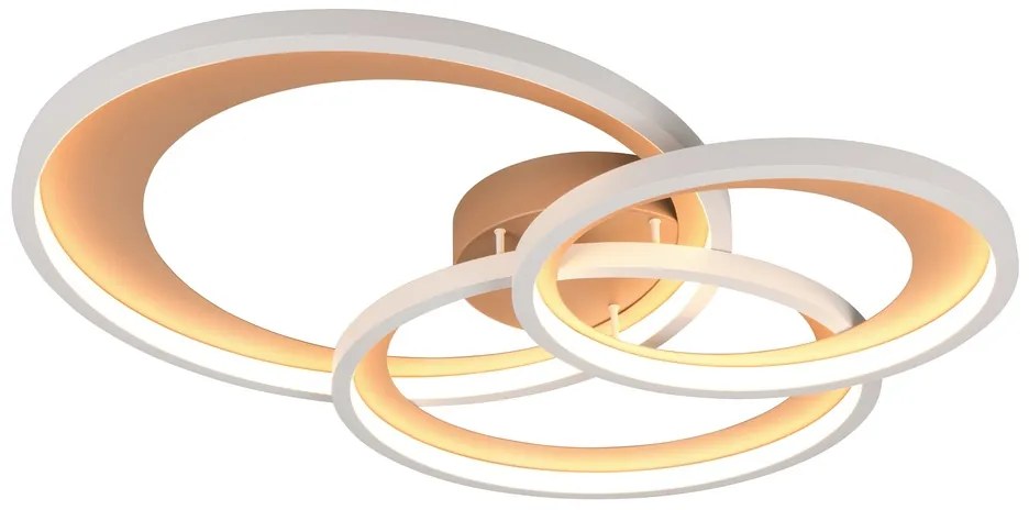 Φωτιστικό Οροφής Trio Lighting GRANADA 673810365 Καφετί (Coffee) 3000K