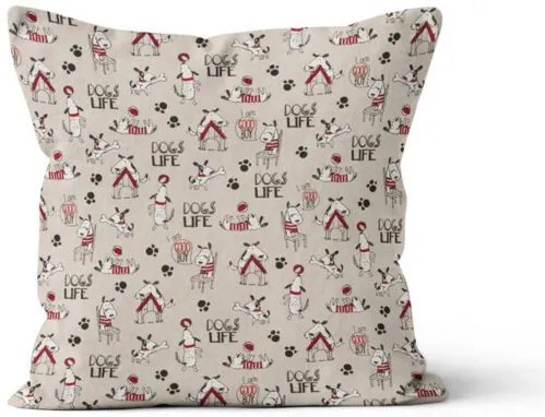 Beauty Home ΜΑΞΙΛΑΡΟΘΗΚΗ DOGS LIFE   45 x 45 cm   ΘΗΚΗ