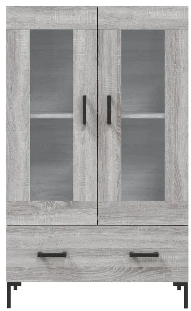 vidaXL Ντουλάπα Γκρι Sonoma 69,5 x 31 x 115 εκ. από Επεξεργασμένο Ξύλο