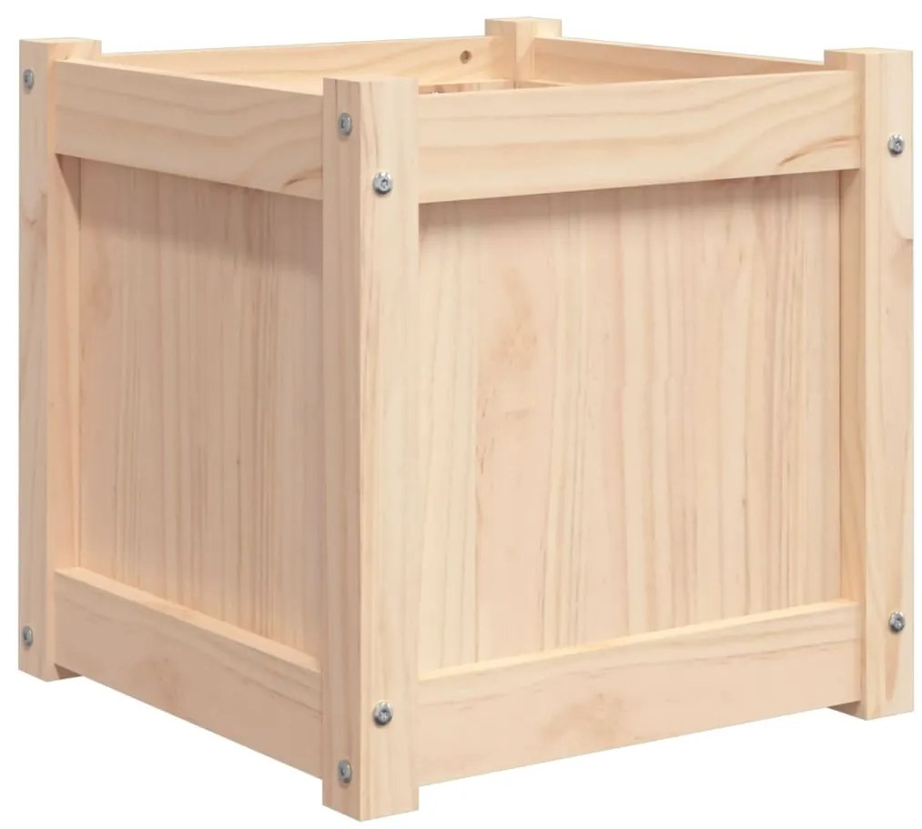 vidaXL Ζαρντινιέρα 40 x 40 x 40 εκ. από Μασίφ Ξύλο Πεύκου
