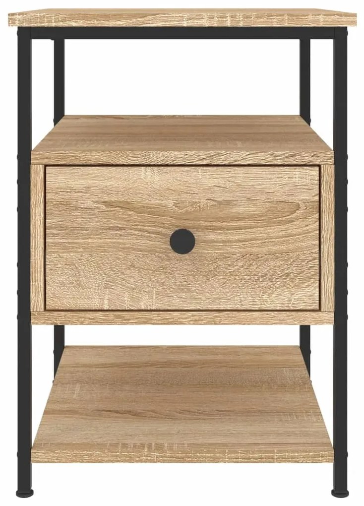 vidaXL Κομοδίνο Sonoma Δρυς 40 x 42 x 56 εκ. από Επεξεργασμένο Ξύλο