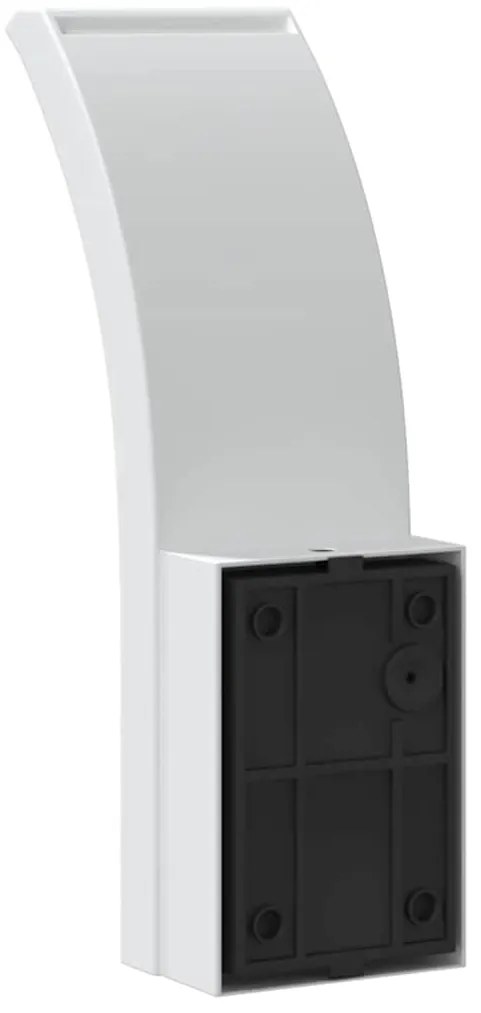 vidaXL Φωτιστικά Τοίχου Εξ. Χώρου LED με Αισθ. 2 τεμ Λευκό Χυτοσ/Αλουμ