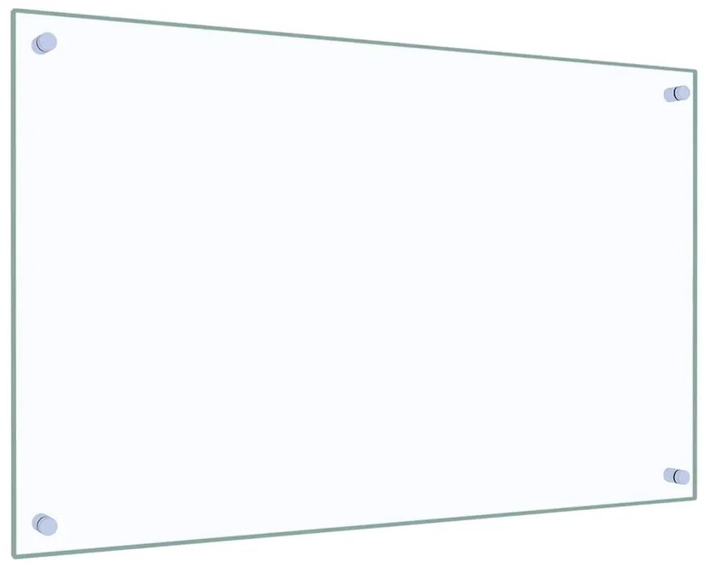 vidaXL Πλάτη Κουζίνας Διαφανής 80 x 50 εκ. από Ψημένο Γυαλί