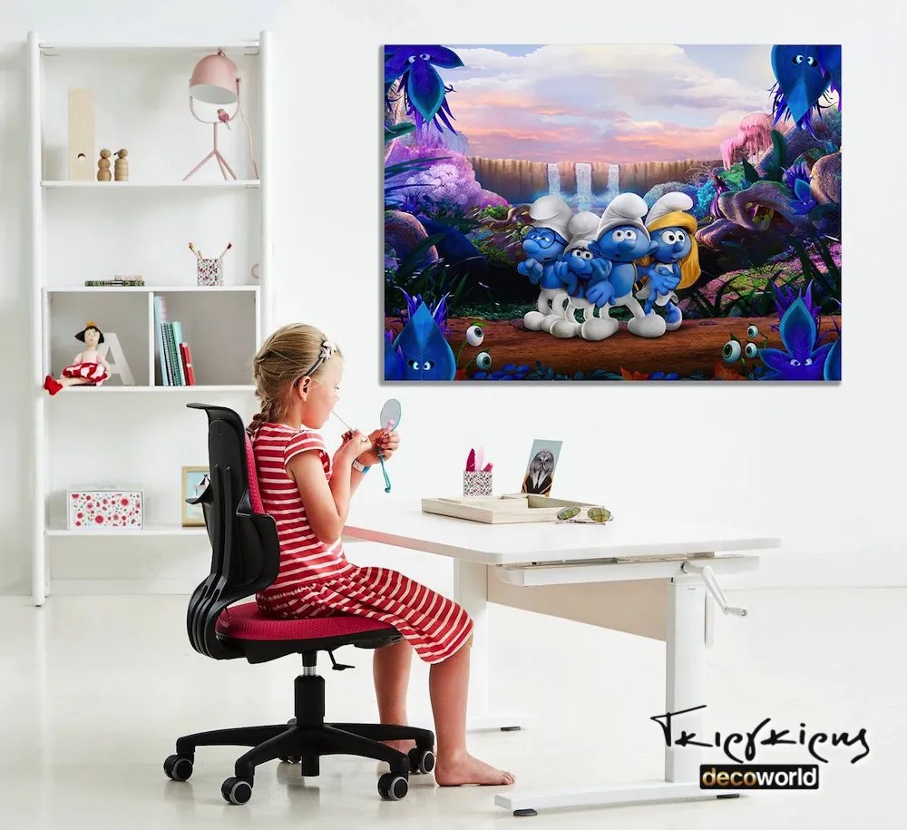 Παιδικός πίνακας σε καμβά στρουμφάκια KNV0305 80cm x 120cm