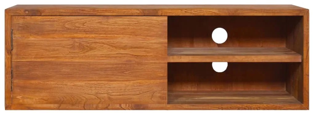 vidaXL Έπιπλο Τηλεόρασης Επιτοίχιο 180 x 30 x 30 από Μασίφ Ξύλο Teak