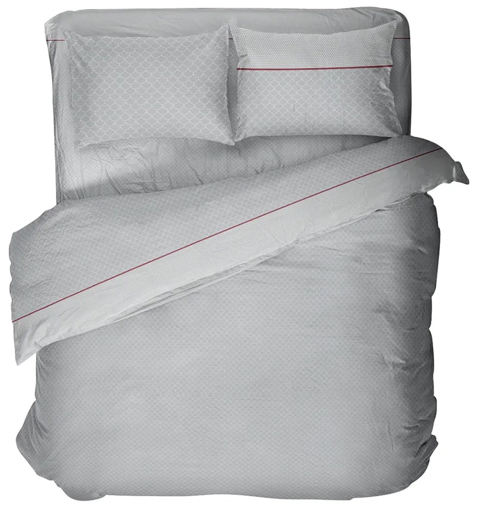 Φανελένια Σεντόνια Μονά (Σετ) Viopros Flannels 2543 Γκρι Γκρι ΜΕ ΛΑΣΤΙΧΟ 100x200+25