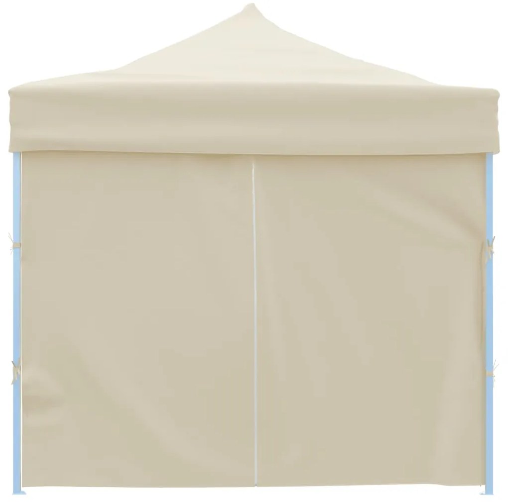 vidaXL Τέντα Εκδηλώσεων με 8 Τοιχώματα Πτυσσόμενη Pop-Up Κρεμ 870x291x315 εκ.