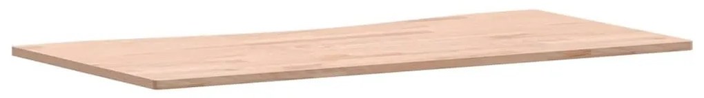 Επιφάνεια Εργασίας 100x(45-50)x1,5 εκ. από Μασίφ Ξύλο Οξιάς - Καφέ
