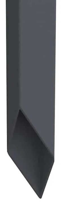 vidaXL Οθόνη Ιδιωτικότητας Κήπου Floral Ανθρακί 50 x 140 εκ