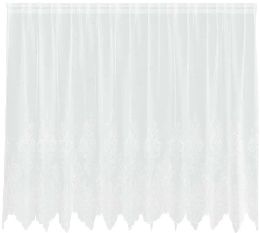 vidaXL Κουρτίνα Δαντέλας με κουρτίνες Λευκό 300 x 140 cm Πολυεστέρας