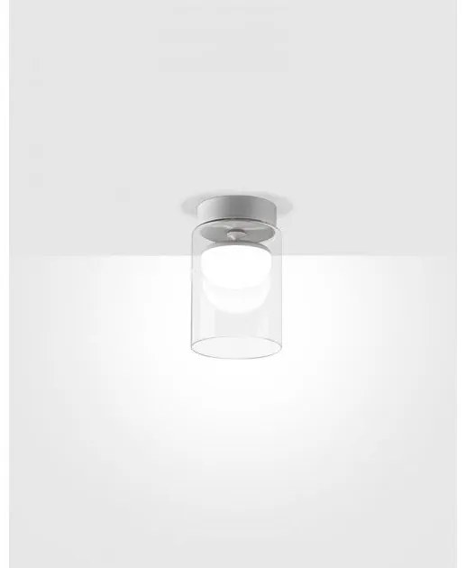 Πλαφονιέρα Φωτιστικό Οροφής LED 8,5W 2700K Dimmable Triac Κρύσταλλο Diver C5 Prandina 1C72002113001 Λευκό