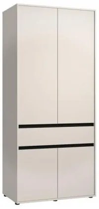 ΝΤΟΥΛΑΠΑ CORBETT 2K1F h211 CASHMERE/ΜΑΥΡΟ ΜΑΤ ΧΡΩΜΑ 93x55x211εκ 11014683