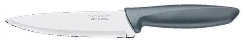 Μαχαίρι Chef Plenus TR23426068 20cm Από Ανοξείδωτο Ατσάλι Silver-Black Tramontina Stainless Steel