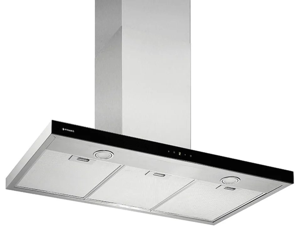 Απορροφητήρας Καμινάδα Grandezzo 065039901 90cm Inox-Black Pyramis