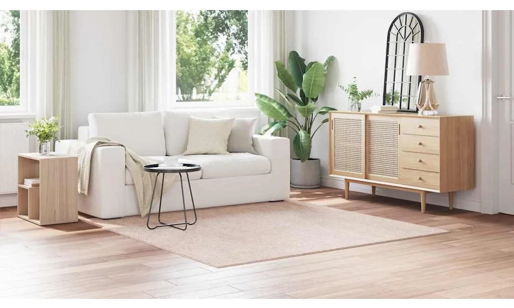 vidaXL Χαλί Κρεμ 200 x 200 cm Πολυπροπυλένιο