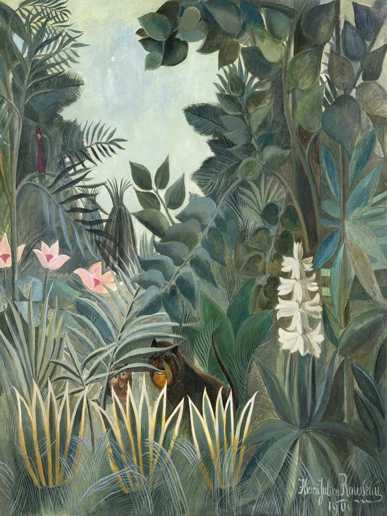 Εκτύπωση έργου τέχνης The Equatorial Jungle - Henri Rousseau, (30 x 40 cm)