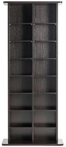 VEVOR Media Storage Cabinet 8 Layers Adjustable DVD Shelves 464 CDs Espresso