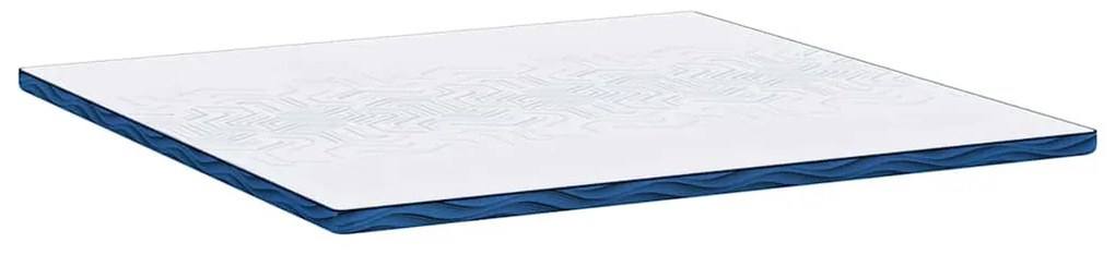 vidaXL Στρώμα επικάλυψης Λευκό 200 x 200 x 6 εκ Υφασμα Jacquard