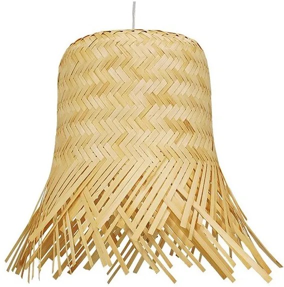Κρεμαστό Φωτιστικό Οροφής HAWAII Μπεζ Bamboo 01103 Globostar-1103-Μπεζ 01103