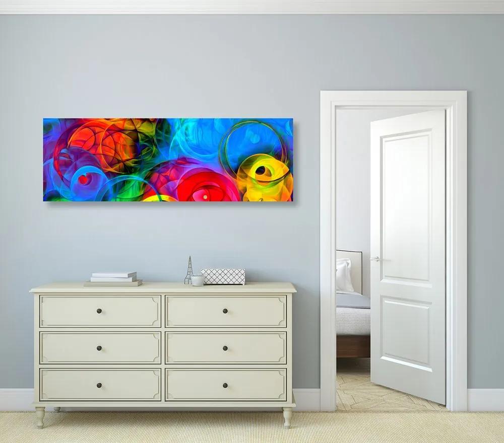 Εικόνα αφαίρεση γεμάτη χρώματα - 150x50