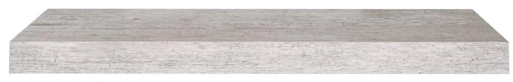 vidaXL Ράφια Τοίχου 4 τεμ. Γκρι Σκυροδέματος 60 x 23,5 x 3,8 εκ. MDF