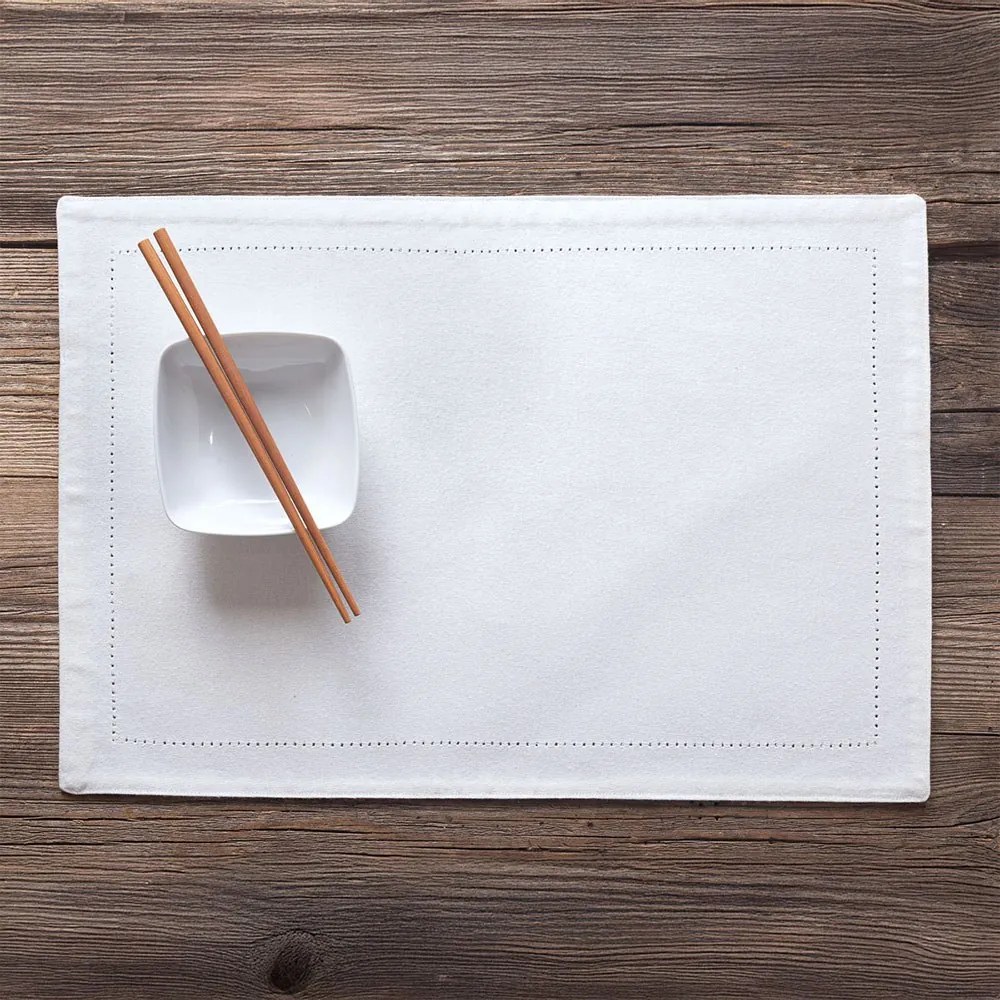 Σουπλά Inez 30Χ50 White Ρυθμός 30x50cm 100% Βαμβάκι