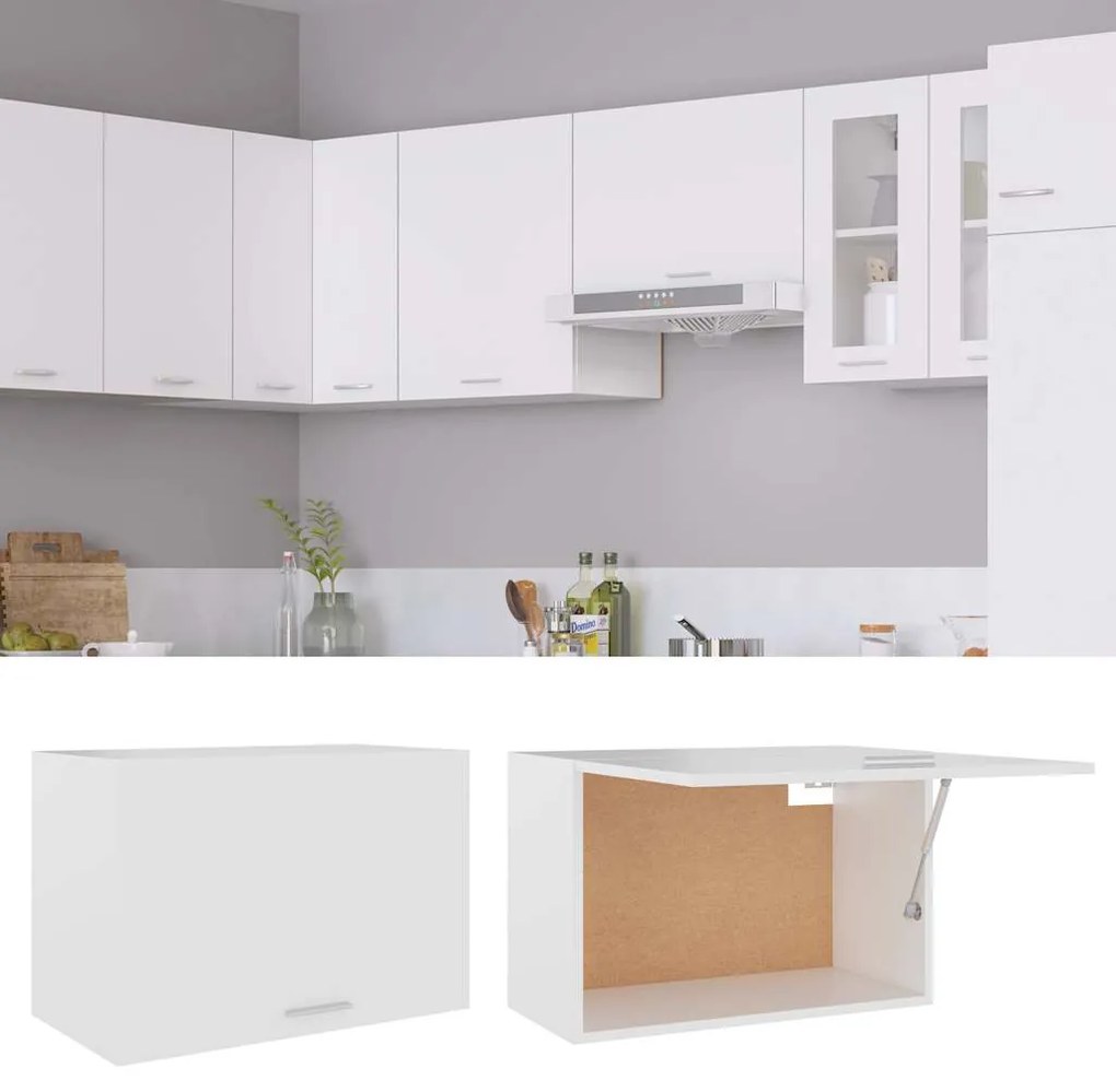 vidaXL Κρεμαστό Ντουλάπι &quot;Lyon&quot; Λευκό 60x31x40 εκ. από Τεχνητό Ξύλο