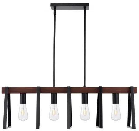 VEVOR 4-Light Kitchen Island Pendant Lights 60W Adjustable Dining Room Light E27