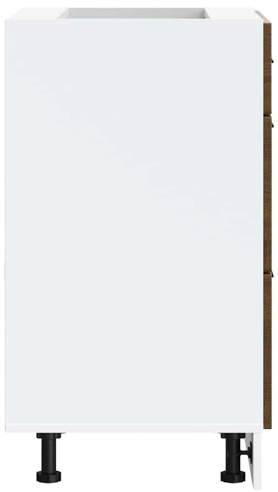 vidaXL ντουλάπι βάσης κουζίνας Porto Καφέ Δρυς κατασκευασμένο ξύλο