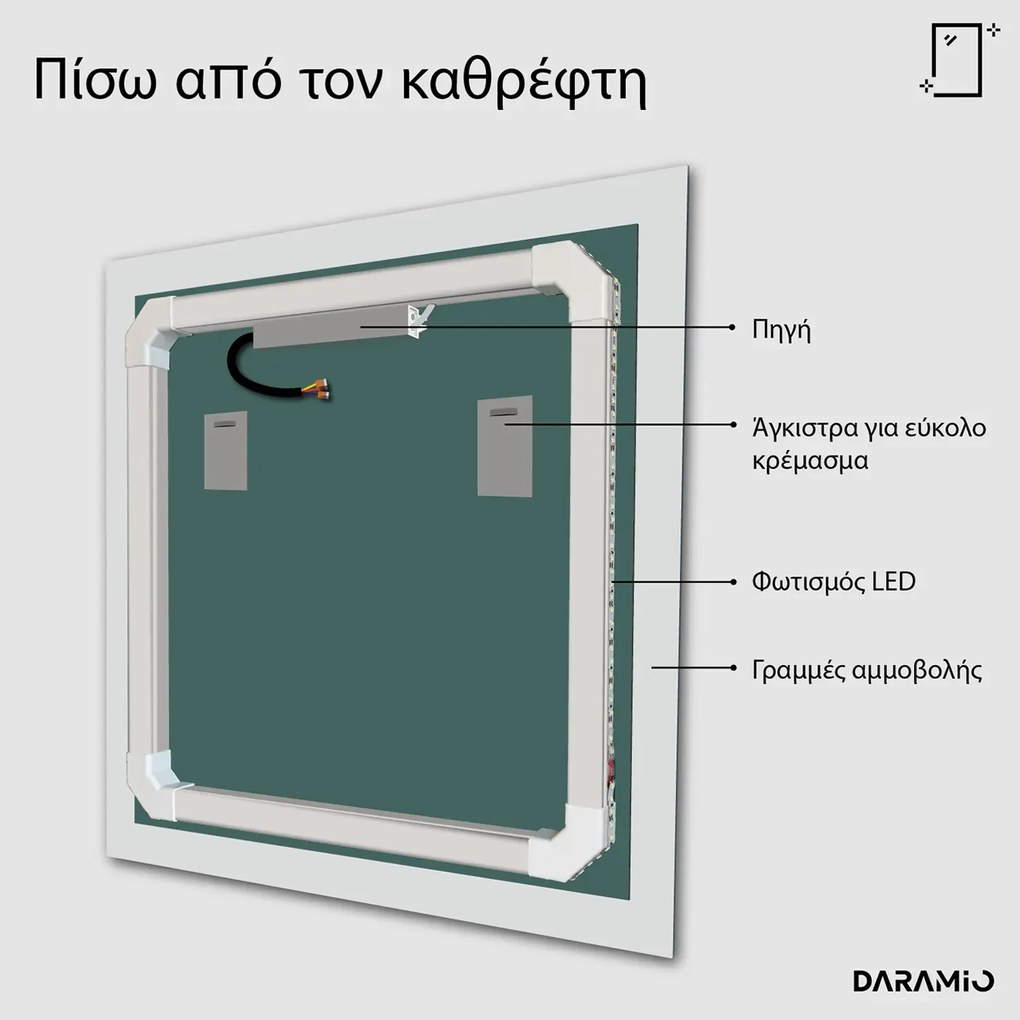 Άτυπος καθρέφτης με Φως LED G6