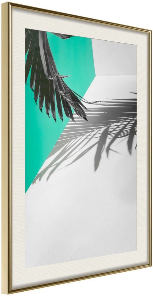 Αφίσα - Leaves or Wings? - 40x60 - Χρυσό - Με πασπαρτού